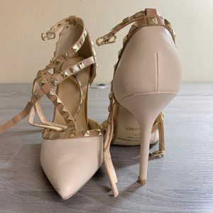 Charlotte Russe Nude Adora Heels